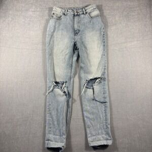 Cheap Monday Donna 90s Stoned Light Wash High Waist Straight Leg Jeans 27/34